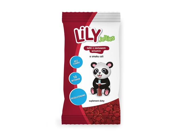 Lily Jellies Żelki o smaku coli wzbogacone witaminami i minerałami interakcje ulotka żelki - 30 g