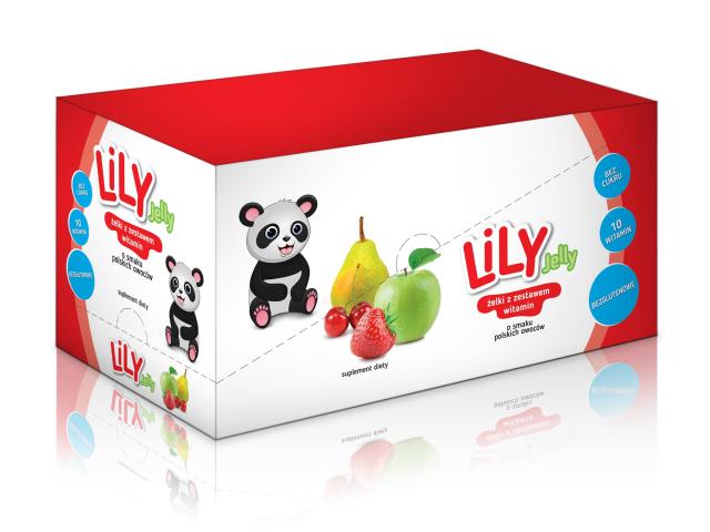 Lily Jelly Żelki o smaku polskich owoców z zestawem witamin display interakcje ulotka żelki - 12 szt. po 80 g