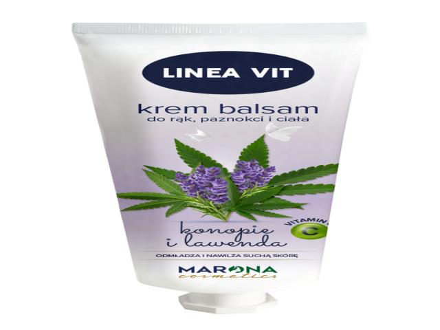 Linea Vit Konopie I Lawenda Krem balsam do rąk, paznokci i ciała z olejem konopnym interakcje ulotka krem  100 ml