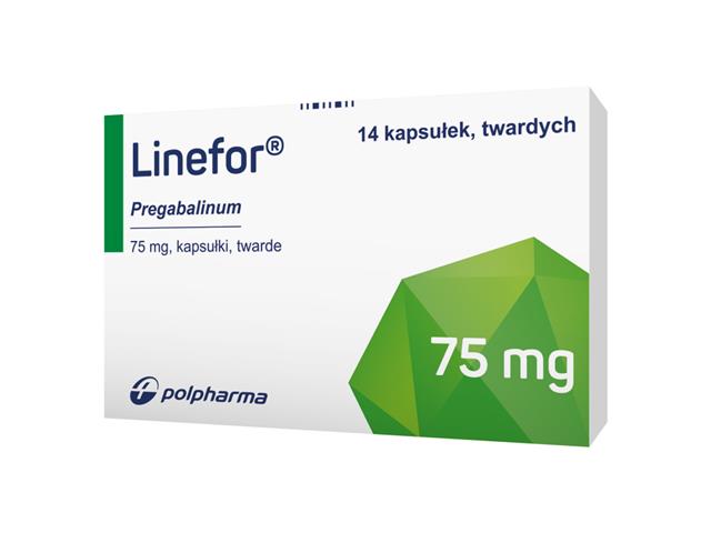 Linefor interakcje ulotka kapsułki twarde 75 mg 14 kaps.