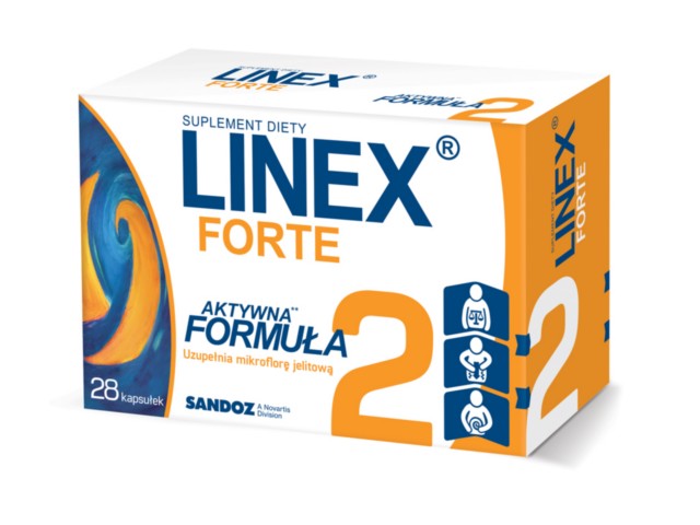 Linex Forte interakcje ulotka kapsułki  28 kaps.