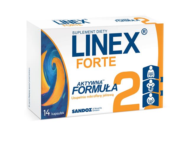 Linex Forte interakcje ulotka kapsułki 20 mg 14 kaps. | 2 blist.po 7 szt.
