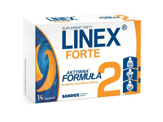 Linex Forte interakcje ulotka kapsułki 20 mg 14 kaps.