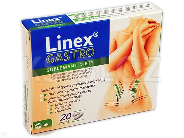 Linex Gastro interakcje ulotka kapsułki - 20 kaps.