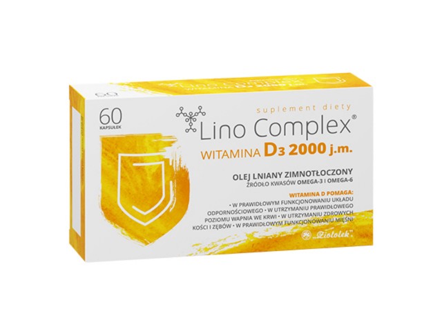 Linocomplex Witamina D3 2000 j.m. interakcje ulotka kapsułki miękkie  60 kaps.