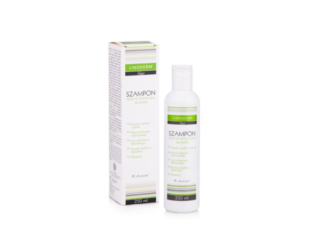Linoderm Hair Szampon przeciw wypadaniu włosów interakcje ulotka szampon - 250 ml