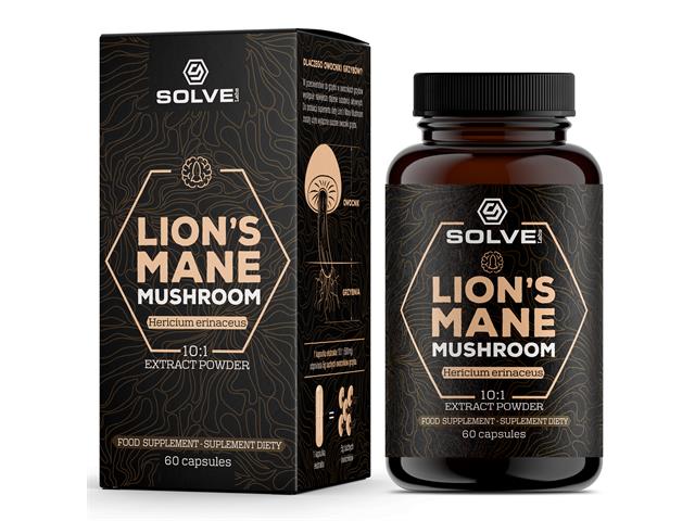 Lion's Mane Mushroom interakcje ulotka kapsułki - 60 kaps.