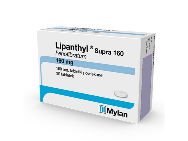 Lipanthyl Supra 160 interakcje ulotka tabletki powlekane 160 mg 