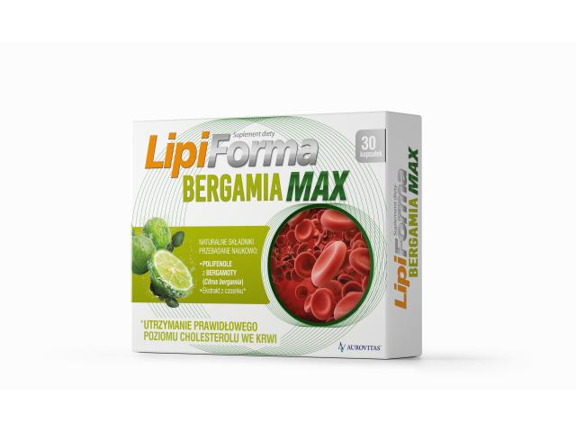Lipiforma Bergamia Max interakcje ulotka kapsułki - 30 kaps.