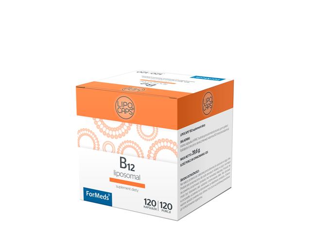 Lipocaps B12 interakcje ulotka kapsułki - 120 kaps.