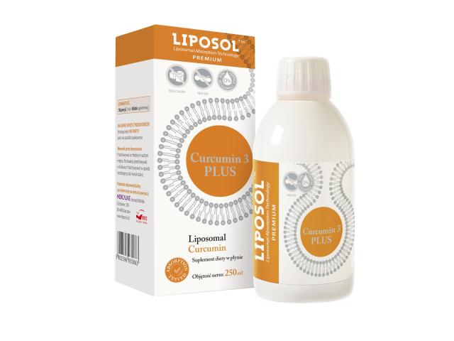 Liposol Curcumina 3 Plus interakcje ulotka syrop  250 ml