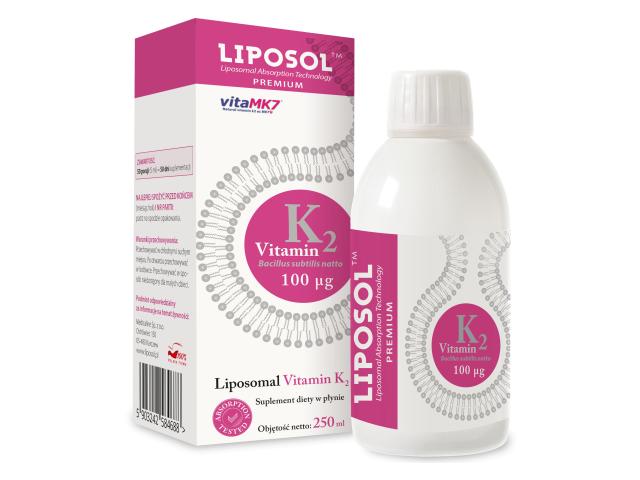 Liposol Liposomal Vitamin K2 100 ug interakcje ulotka płyn  250 ml