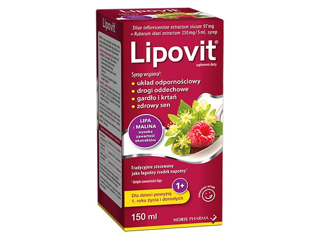 Lipovit Lipa I Malina Syrop interakcje ulotka syrop - 150 ml
