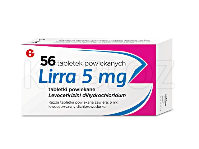 Lirra interakcje ulotka tabletki powlekane 5 mg 56 tabl.