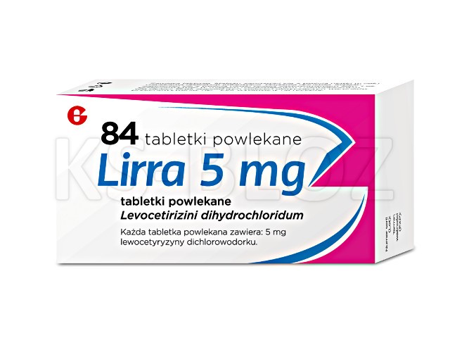 Lirra interakcje ulotka tabletki powlekane 5 mg 84 tabl.