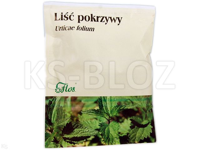 Liść Pokrzywy interakcje ulotka zioła do zaparzania  50 g