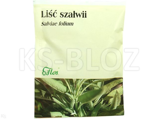 Liść Szałwii interakcje ulotka zioła do zaparzania  50 g