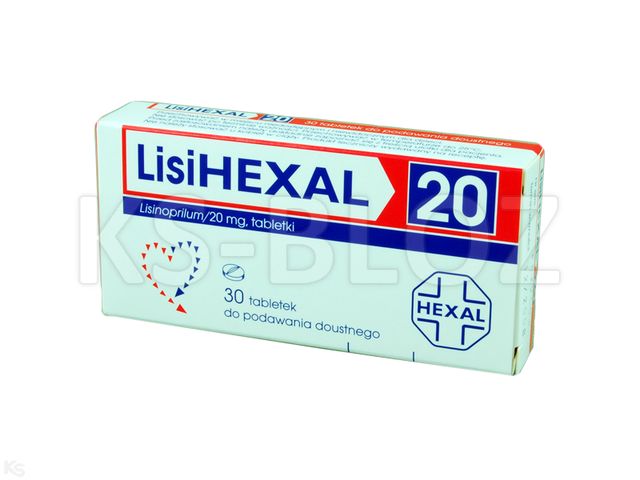 Lisihexal 20 interakcje ulotka tabletki 20 mg 30 tabl. | 3 blist.po 10 szt.