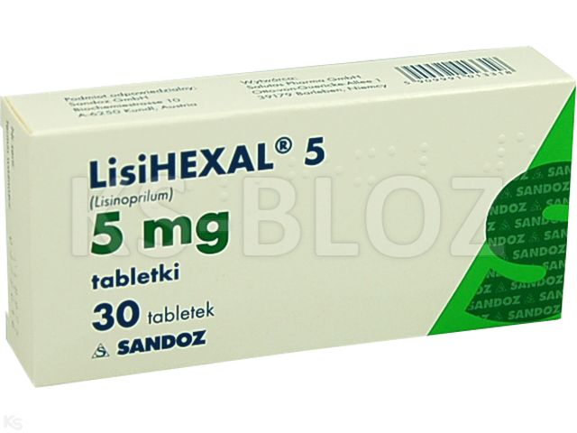 Lisihexal 5 interakcje ulotka tabletki 5 mg 30 tabl. | 3 blist.po 10 szt.