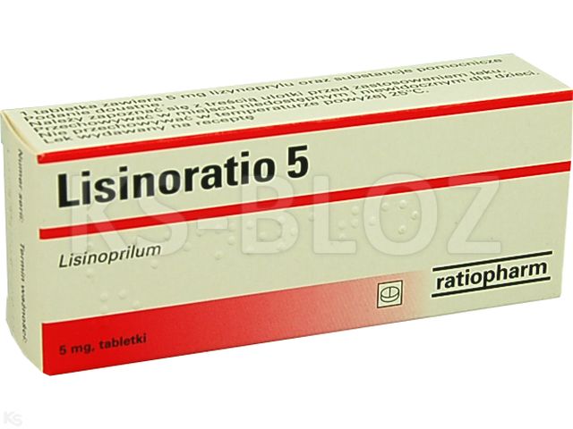 Lisinoratio 5 interakcje ulotka tabletki 5 mg 