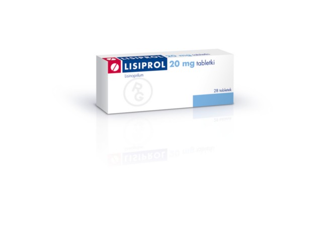Lisiprol interakcje ulotka tabletki 20 mg 28 tabl. | 2 blist.po 14 szt.