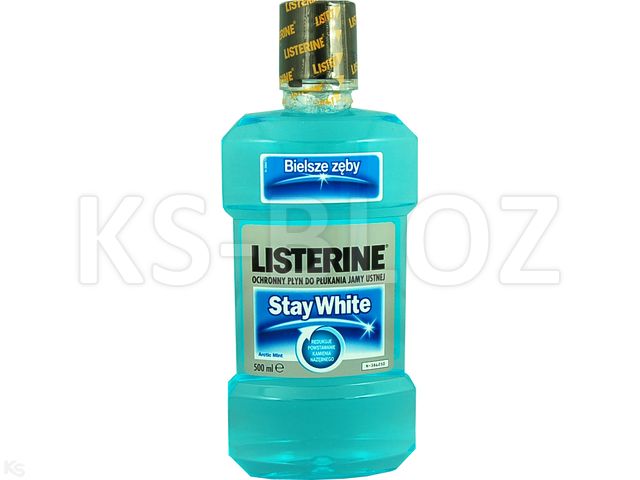 Listerine Stay White Płyn do płukania jamy ustnej interakcje ulotka   500 ml