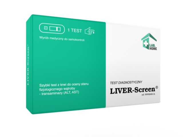 Liver-Screen Test na wątrobę interakcje ulotka   1 szt.
