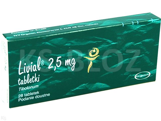 Livial interakcje ulotka tabletki 2,5 mg 28 tabl.