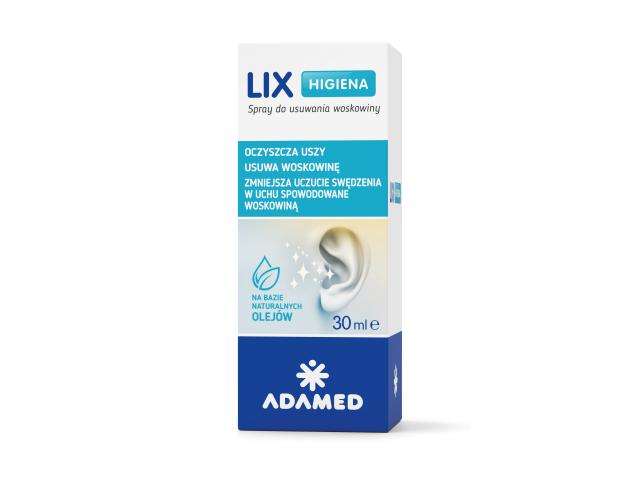 Lix Higiena interakcje ulotka spray do uszu 30 ml