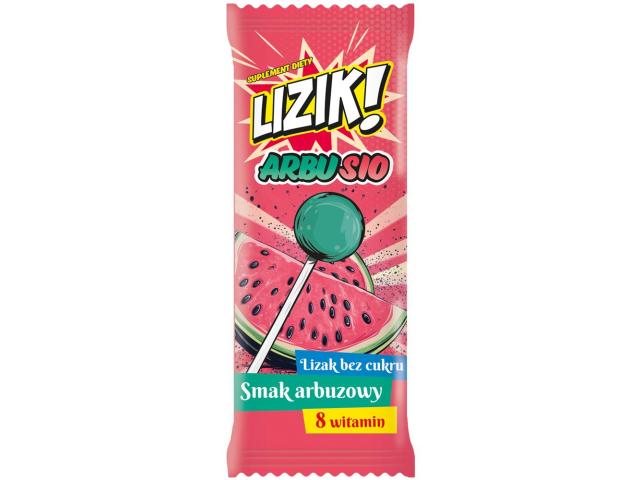 Lizik! Arbusio o smaku arbuzowym bez cukru interakcje ulotka lizaki - 1 szt. (8 g)