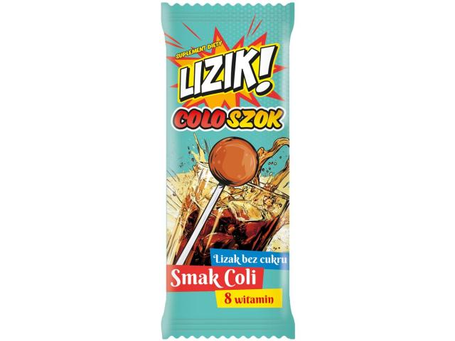Lizik! Coloszok o smaku coli bez cukru interakcje ulotka lizaki - 1 szt. (8 g)