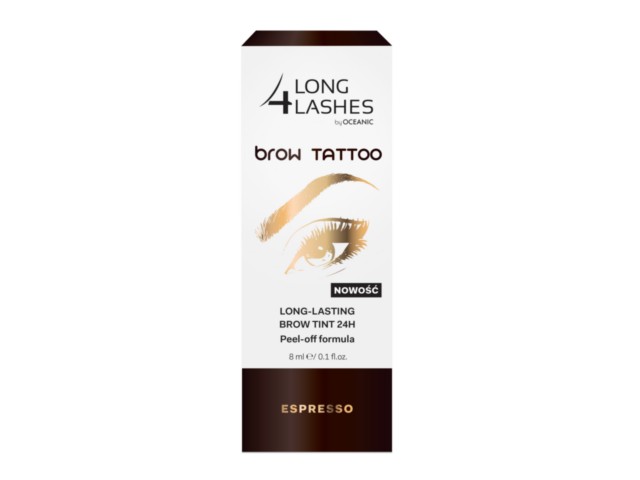 Long 4 Lashes Brow Tattoo Long-Lasting Brow Tint Żel 24 h espresso interakcje ulotka żel - 8 ml