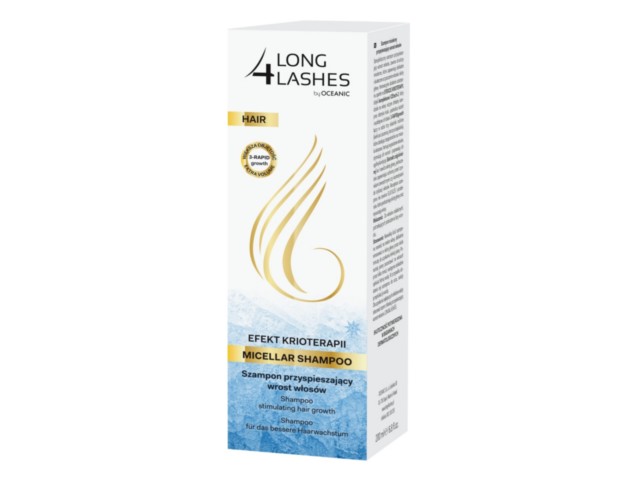 Long 4 Lashes Krioterapia Szampon micelarny przyspieszająca wzrost włosów interakcje ulotka szampon - 200 ml