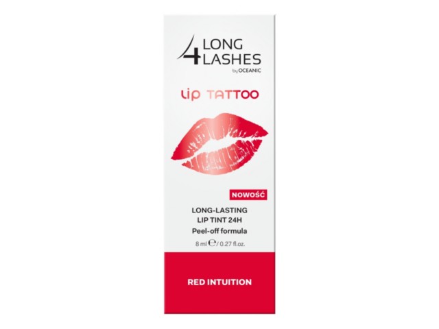 Long 4 Lashes Lip Tattoo Long-Lasting Lip Tint Pomadka 24 h red intuition interakcje ulotka pomadka do ust  8 ml