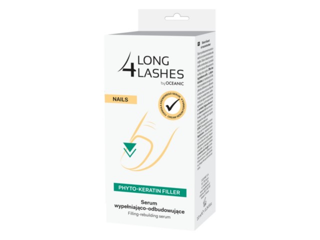 LONG 4 LASHES Serum d/paznokci Phyto-keratin Filler wypełniająco-odbudowujące interakcje ulotka serum  10 ml