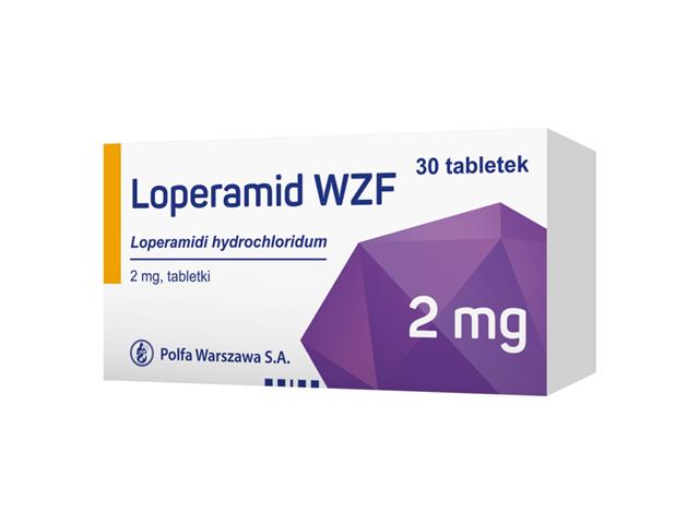 Loperamid WZF interakcje ulotka tabletki 2 mg 30 tabl.