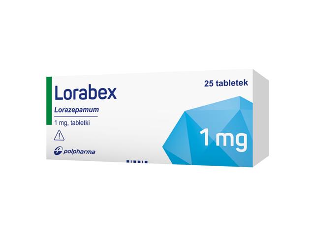 Lorabex interakcje ulotka tabletki 1 mg 25 tabl.