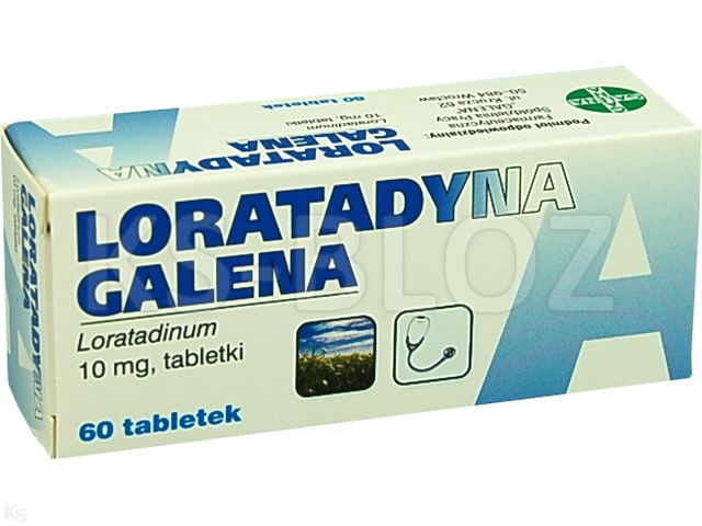 Loratadyna Galena interakcje ulotka tabletki 10 mg 