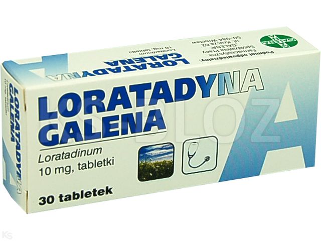 Loratadyna Galena interakcje ulotka tabletki 10 mg 30 tabl. | 3 blist.po 10 szt.