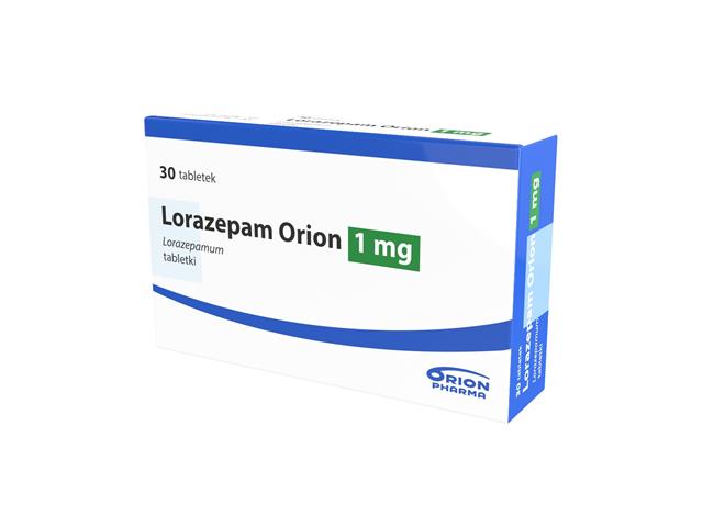 Lorazepam Orion interakcje ulotka tabletki 1 mg 30 tabl.
