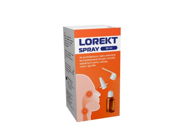 Lorekt Spray interakcje ulotka spray - 30 ml