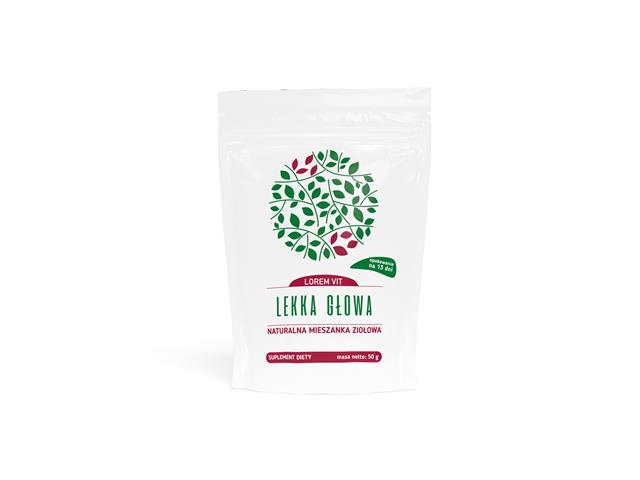 LOREM VIT Lekka Głowa interakcje ulotka susz - 50 g