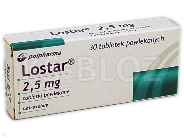 Lostar interakcje ulotka tabletki powlekane 2,5 mg 30 tabl. | 3 blist.po 10 szt.