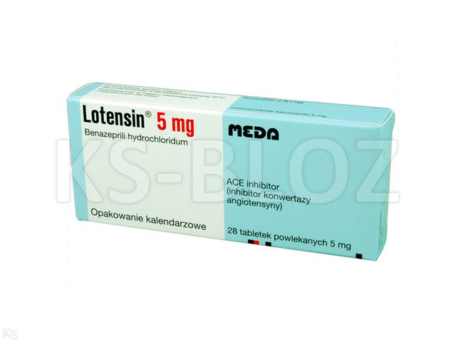 Lotensin interakcje ulotka tabletki powlekane 5 mg 28 tabl. | 2 blist.po 14 szt.