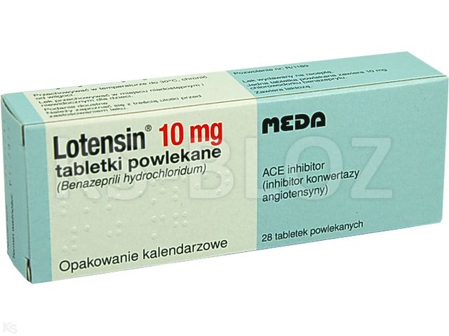 Lotensin interakcje ulotka tabletki powlekane 10 mg 