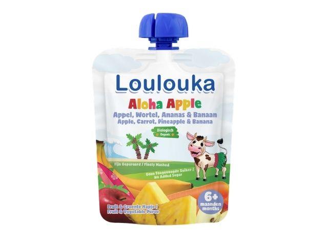 Loulouka Aloha Jabłko Mus owocowy od ukończenia 6ms interakcje ulotka deser  90 g