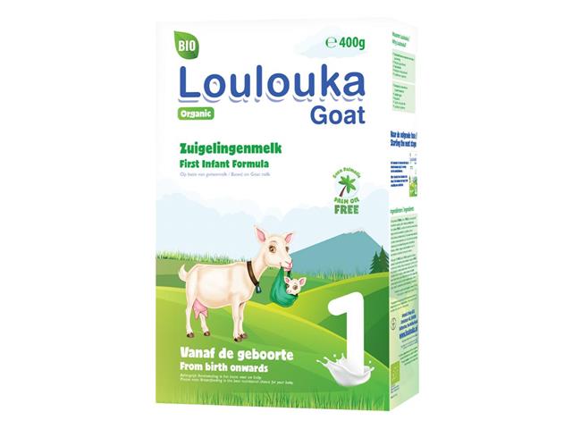 Loulouka Goat BIO 1 Organiczne Mleko Kozie dla niemowląt od urodzenia interakcje ulotka proszek - 400 g