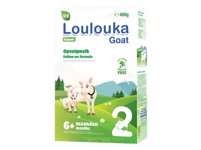 Loulouka Goat BIO 2 Organiczne Mleko Kozie dla niemowląt po 6. miesiącu interakcje ulotka proszek - 400 g