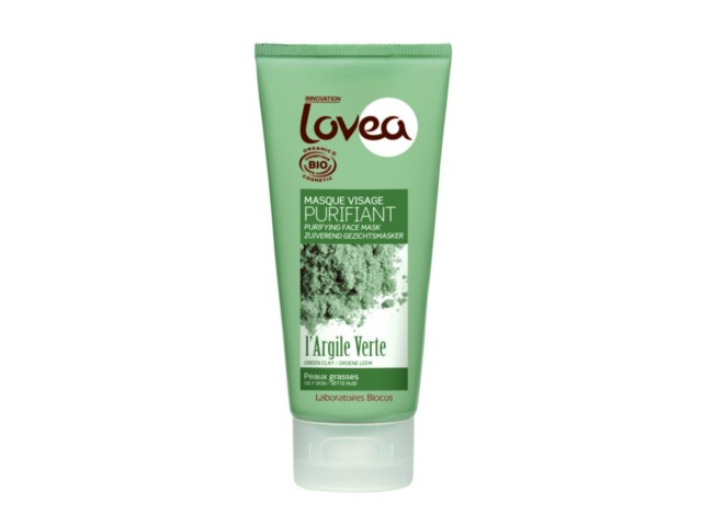 LOVEA Maska do skóry tłustej Bio zielona glinka interakcje ulotka  - 75 ml