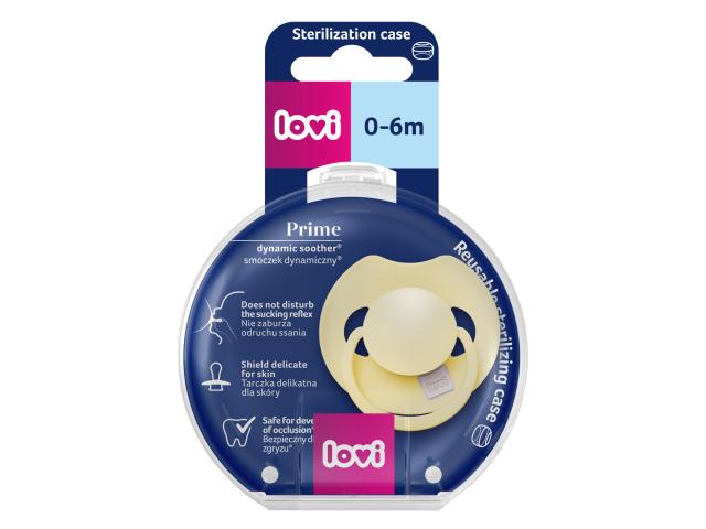 Lovi Prime Smoczek dynamiczny silikonowy banana 34/461 0-6 miesięcy interakcje ulotka smoczek 1 szt.